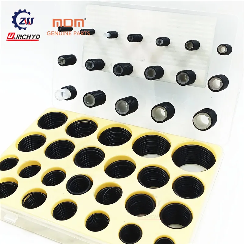 Hot sale excavator parts 588pcs rubber Gasket oring sealing rubber ring kit for VOLVO