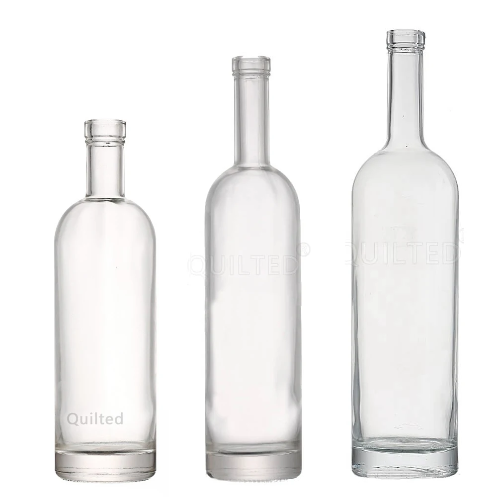 750Ml 375Ml Wine Vodka Whisky Tequila Liqueur Brandy Bottle 750Ml Wholesale Glass Liquor Bottles with Cap