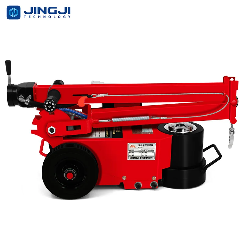 New Folding Handle Cheap Heavy Duty 80 Ton Pneumatic lifting Jack 50 Ton Air Chromed Hydraulic Floor Jack For Truc