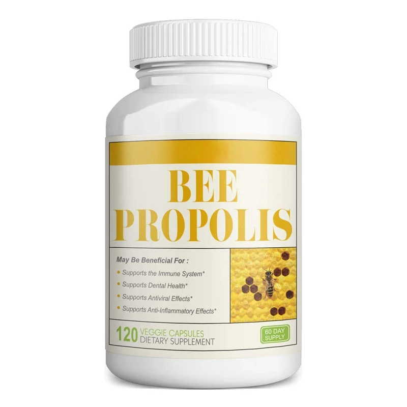 Good Quality Royal Jelly Capsules With Propolis Non-GMO Bee Propolis Capsule Organic For Antioxidant
