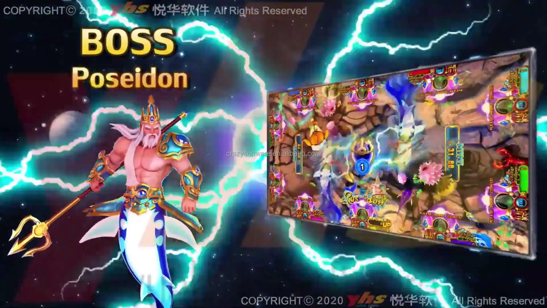 New Arrival Most Popular 4 Players Shooting Game Fish Skill Game Arcade Machine Ocean King 3 Plus King 2