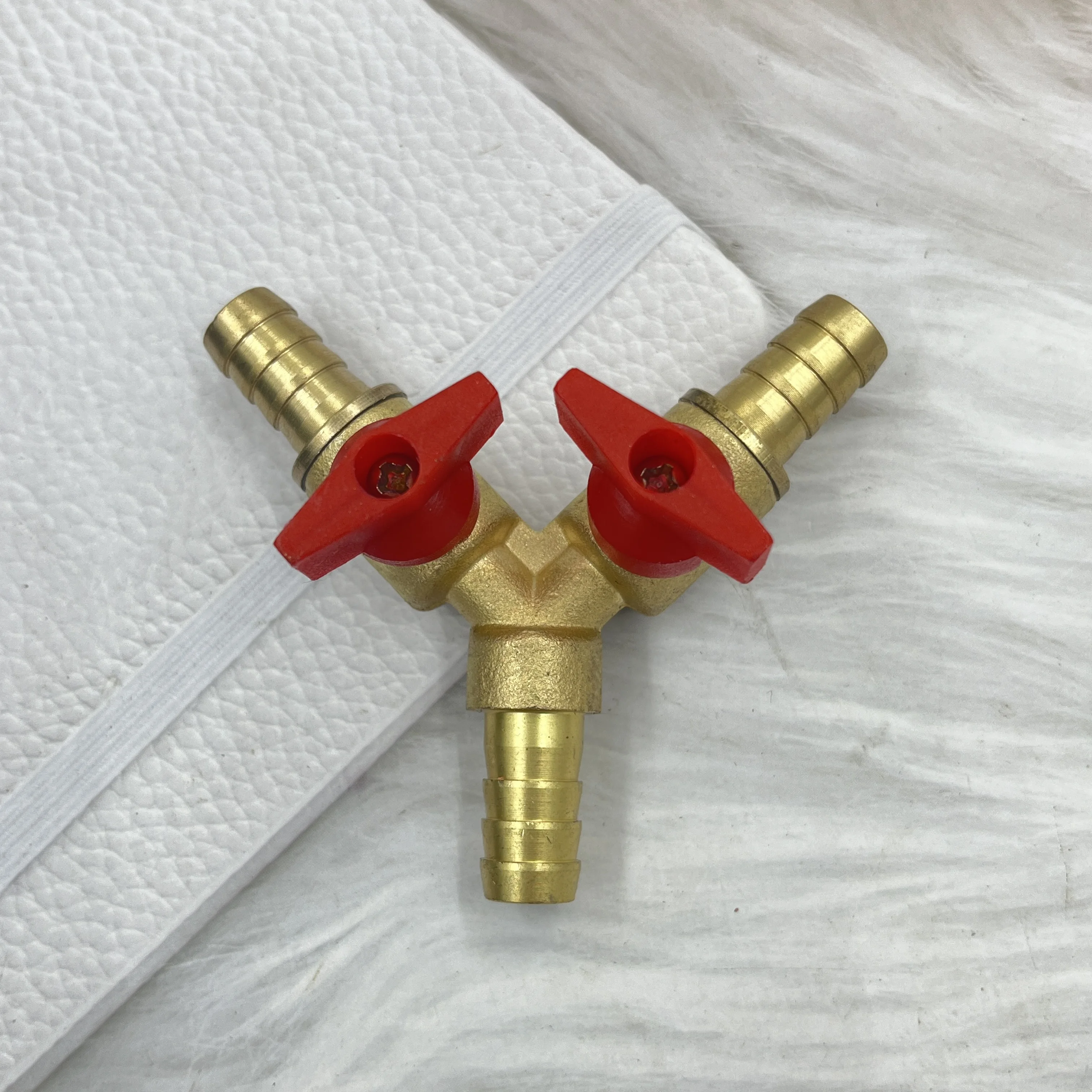 Spot natural gas horn tee all copper three-way gas valve with double valve switch horn valve