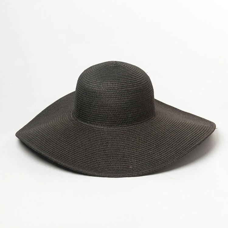 manufacture custom mexican sombrero large brim paper straw hat wide brim beach hat over sized seagrass plain color straw cap