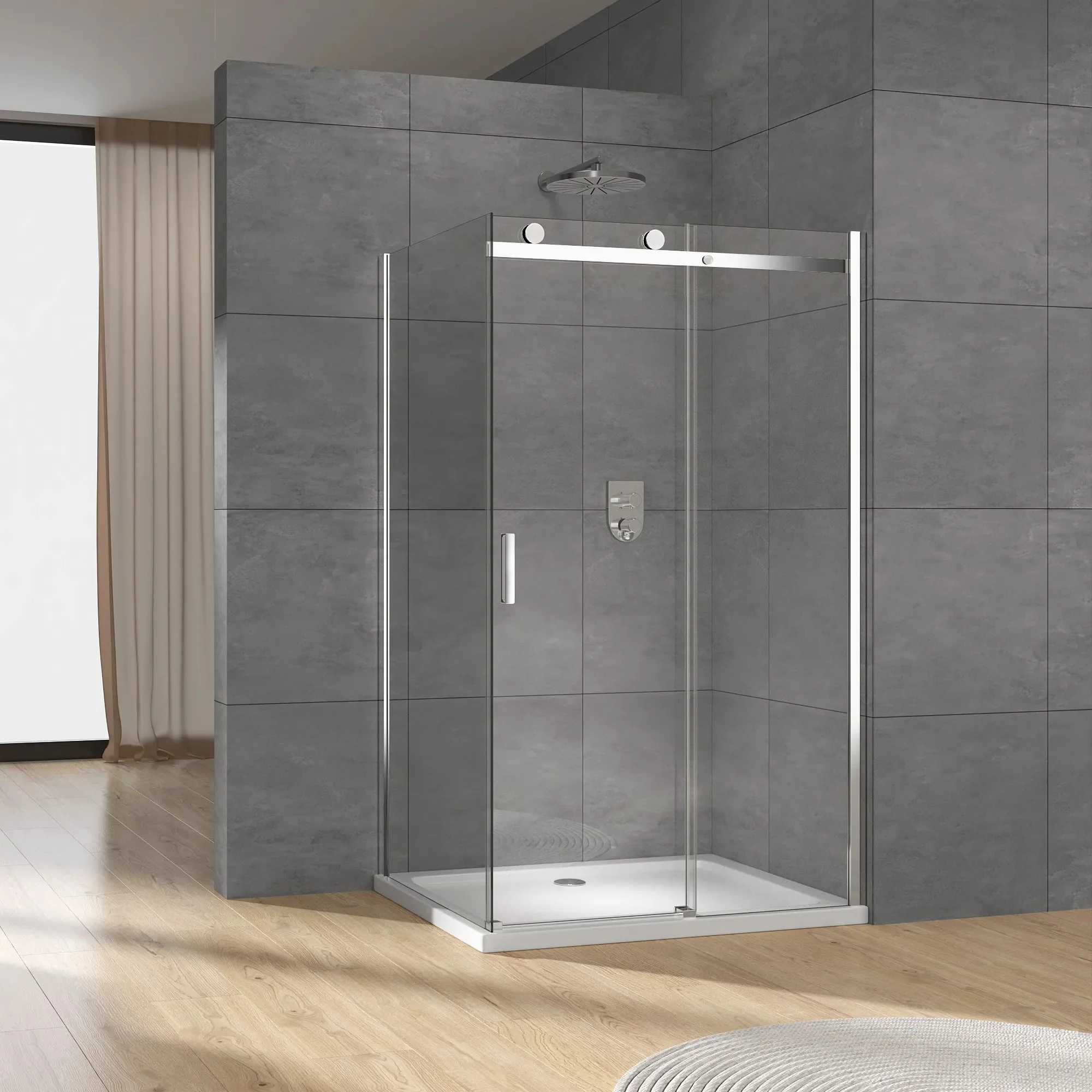 Exceed 2024 Hot Selling European Clear Shower Enclosure Bathroom Shower Room