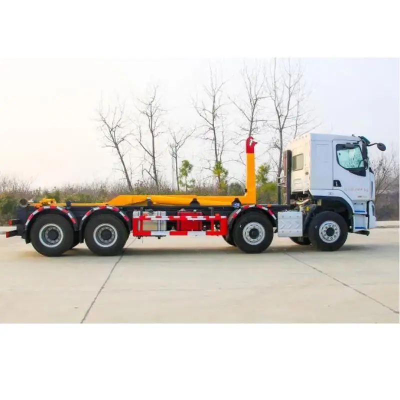 Эффективный двигатель 8X4 Yuchai 350 лошадиных сил многоотсекный крюк мусоровоз