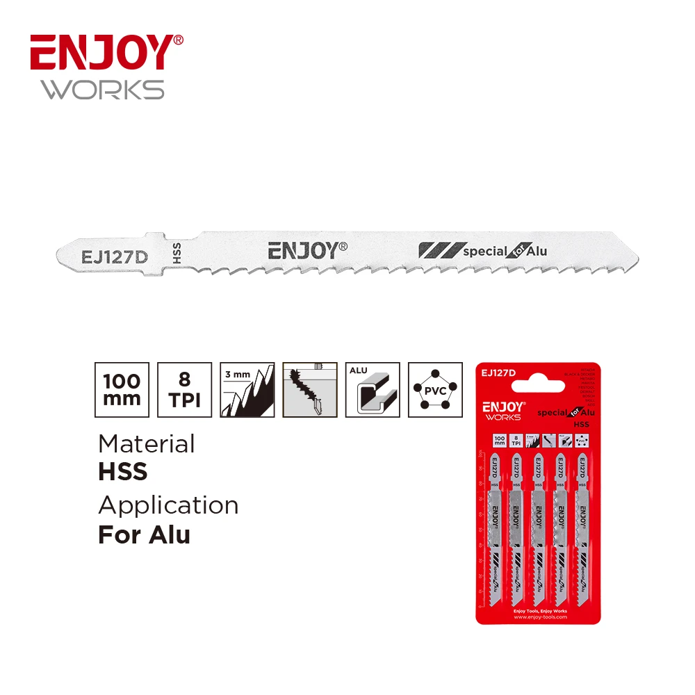 jig saw blade for plunge metal cutting jigsaw blade 5pcs set