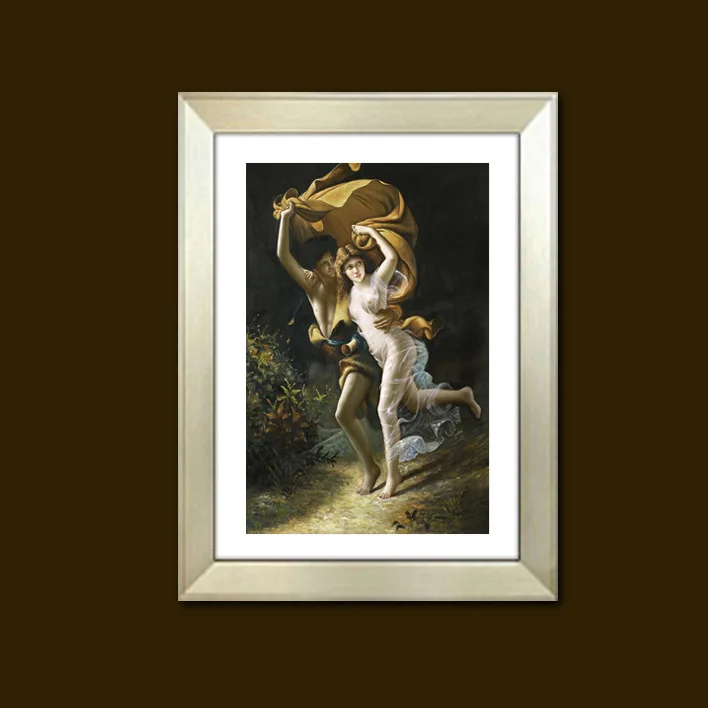 Western-Style Oil Painting Portrait Art Wall Holding Pottery Female Hotel Bathroom Decoration Painting