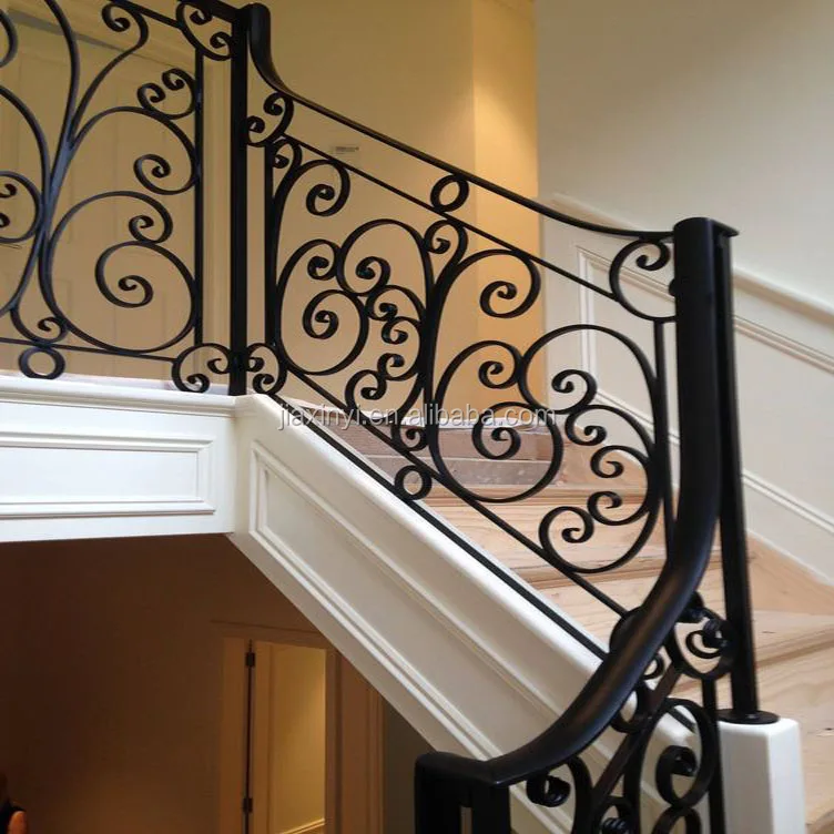 Customized Luxury Hand-Forged Iron Railing