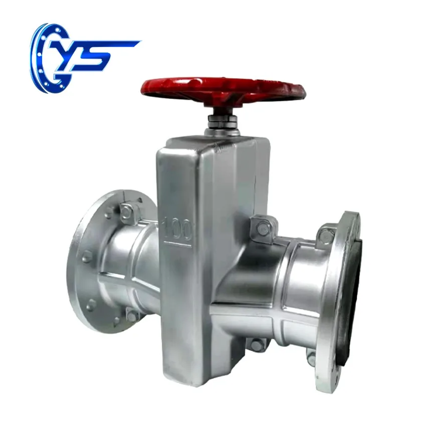 China Supplier WCB SS304 Manual Rubber sleeved Pinch valve