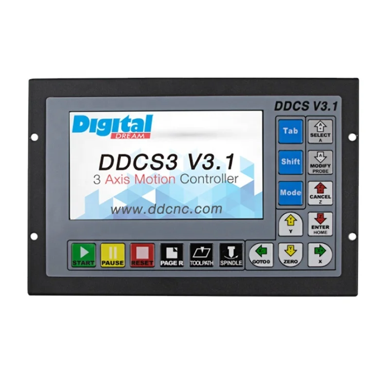 3 or 4 Axis Standalone/Offline CNC Motion Controller  DDCS V3.1 series MPG Handwheel with E-stop Optional