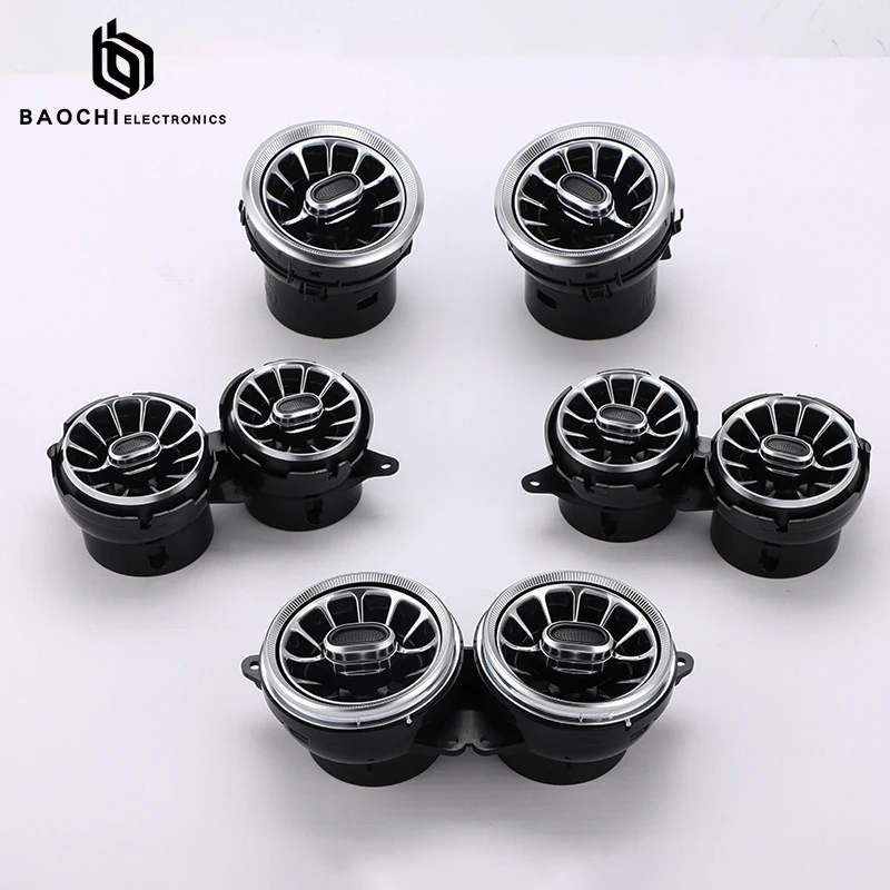 Auto Air Conditioning Turbine Vents Atmosphere Led Lighting System Car Interior Ambient Light For Mercedes-benz W222