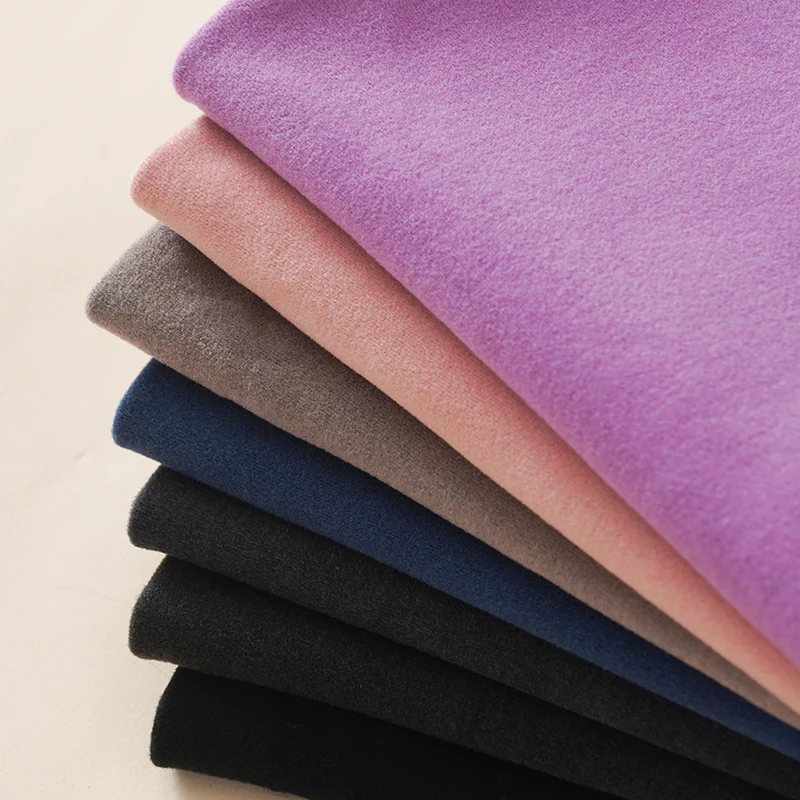 German Velvet Double-sided Flannel Brushed Elastic Thermal Fiber Autumn And Winter Warm Suit Pajamas Underwear Knitting Fabrics