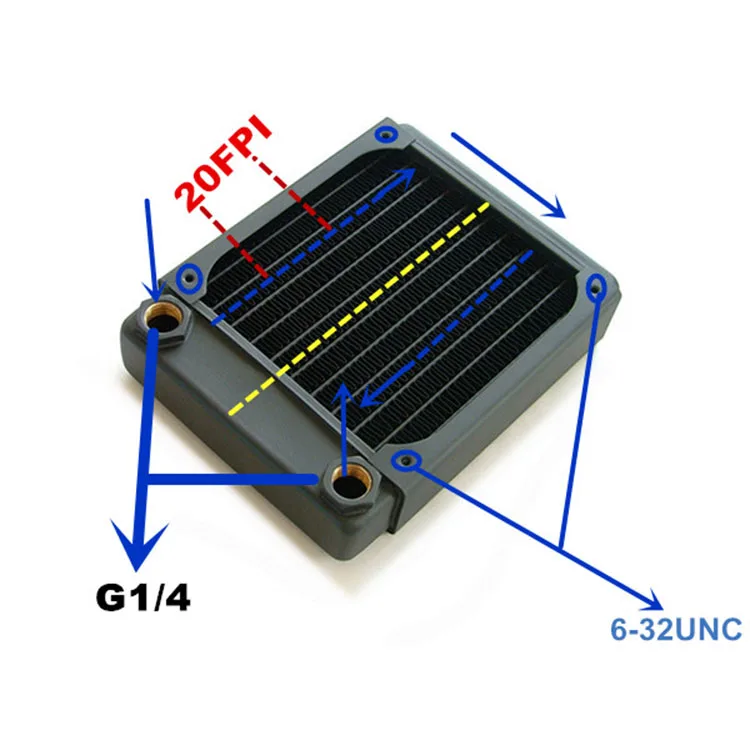 
120 Copper Radiator Computer Liquid Cooling Liquid Cooling Kit For Pc 