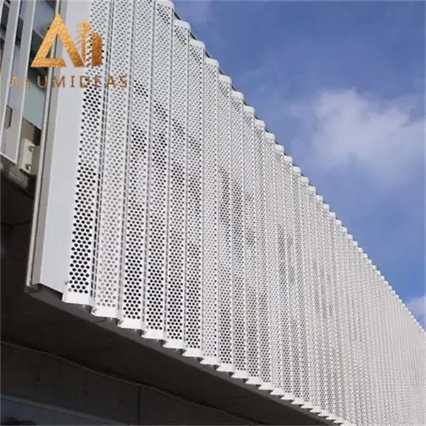 Aluminium Perforated Facade Alumideas Factory Price 1100 H24 Temper Economic Panels