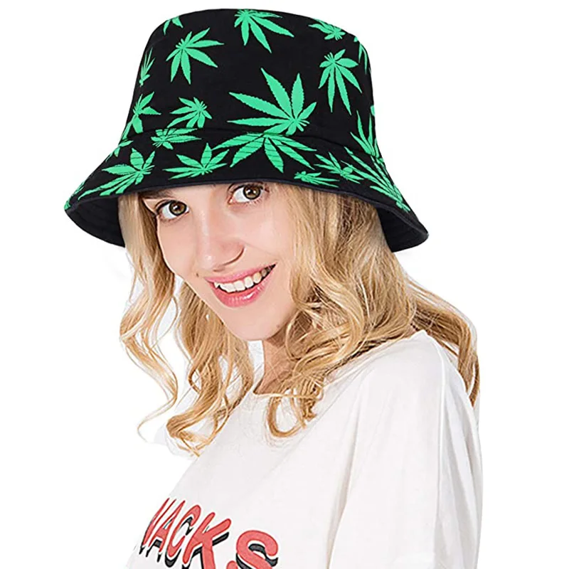 Высококачественная Кленовая шляпа рыбака модная шляпа-ведро двусторонняя