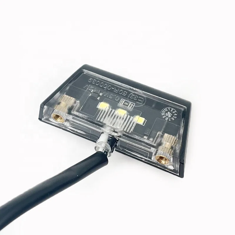 DOT/CE/E-marked 12V Motorcycles LED License Number Plate Lights For Honda Suzuki Yamaha Kawasaki CBR GSXR YZFR ZX Ninja