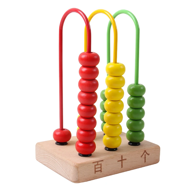 Wooden Abacus Educational Toys Children 3 Layers Calculation Math Toy Numbers Counting game toy