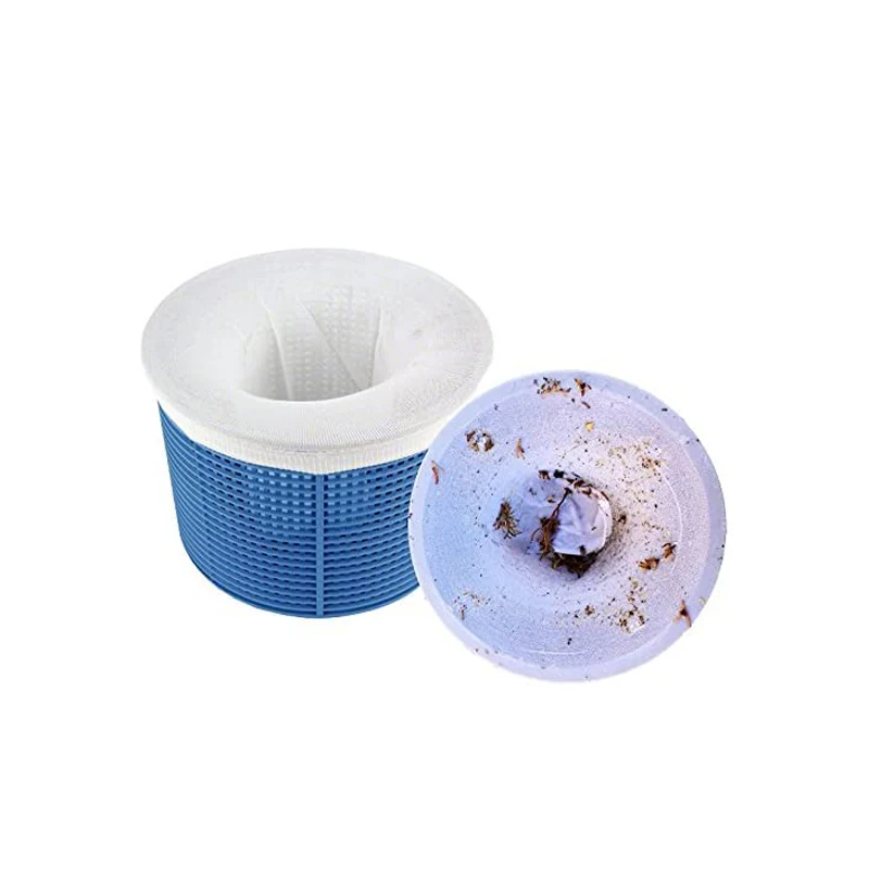 Swimming pool skimmer socks for filter basket trash can, for cleaning debris and leaves from floor and swimming pool on floor