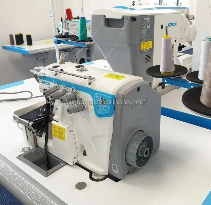 Jack E4S 4 thread overlock machine Light and Heavy Adjustable overlock stitch industrial sewing machine