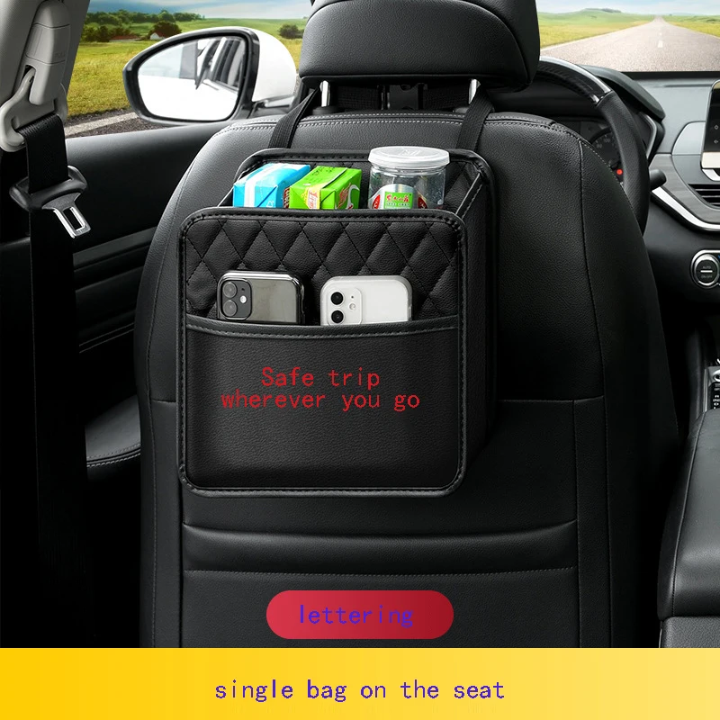 PU Premium Car SeatBack Organizer Travel Accessories Car Seat Back Organizer Seat Protector Kick mats Back seat Protector
