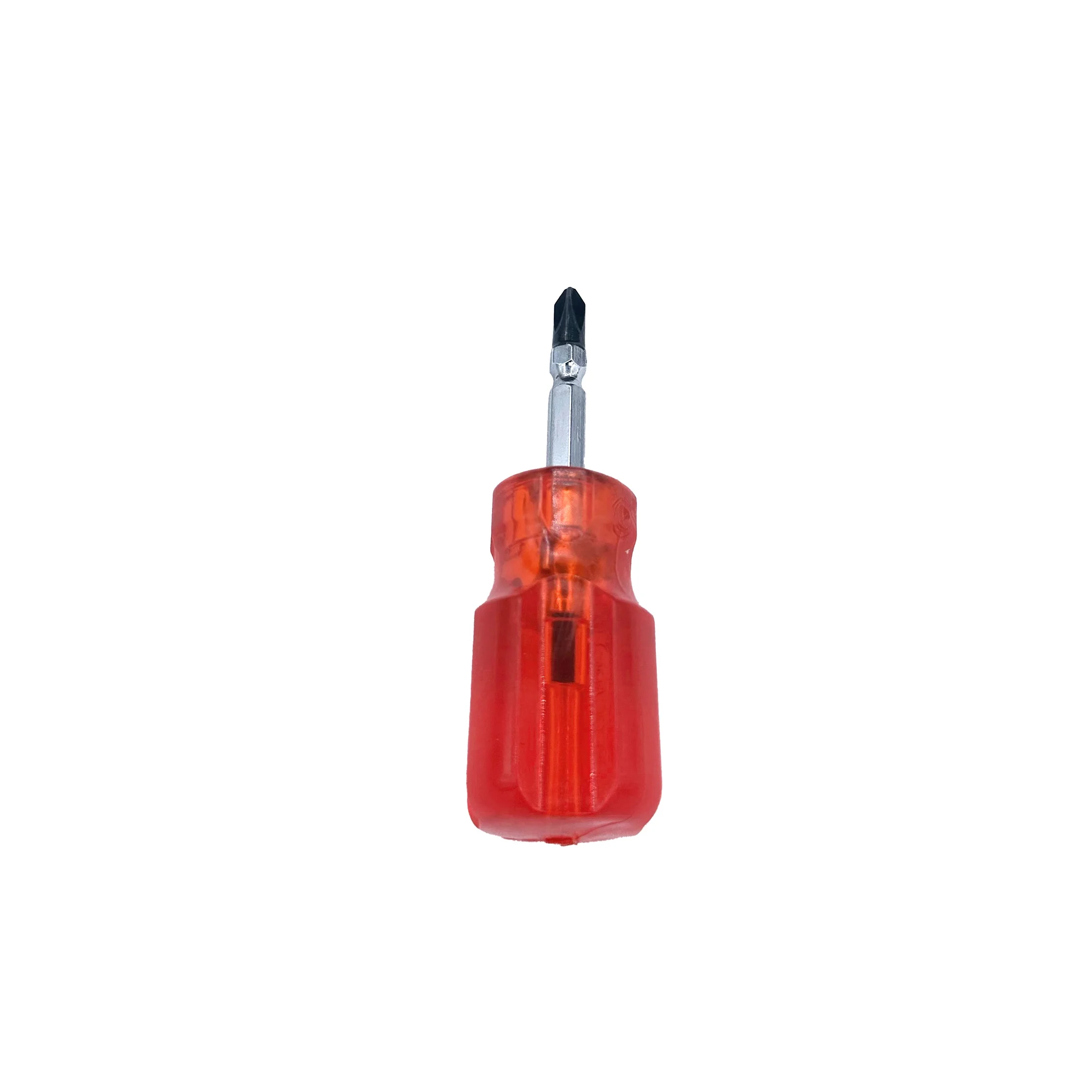 Red Transparent Handle Mini Size Screwdriver Portable Radish Head Repair Tools Screwdriver