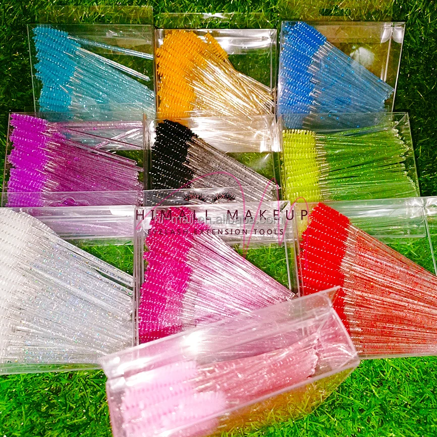 Wholesale disposable lashes extensions supplier applicator mascara wands eyelash cleanser brushes lash brushes