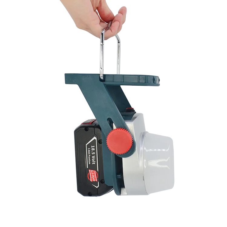 Portable mountable outdoor led battery lights with magnetic step dimming 18V lithium ion batteries recharge light