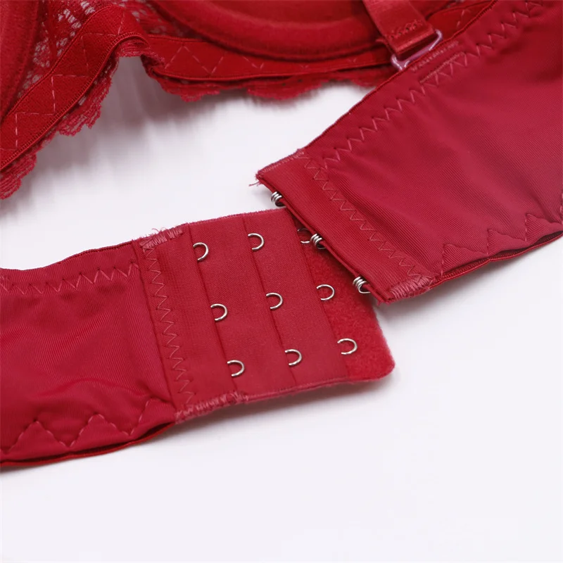 JUNXI Sexy Floral Lace Bra Thin Wire Lace Mesh Brassiere Breast Massager Bra High Quality Bra