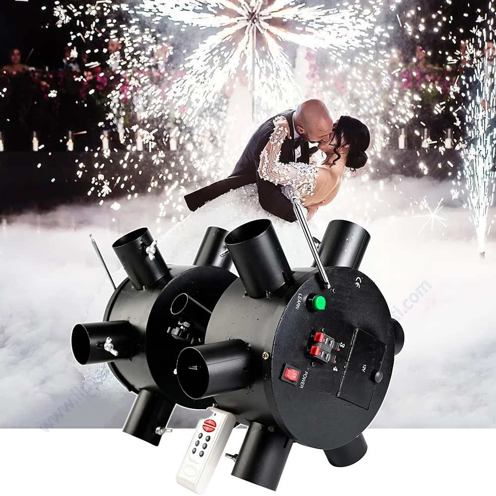 Stage Ice Fountain Remote Indoor Pyrotechnic Wedding Sparkler Ignition Party Equipment Cold Fire Pyro Firework Firing System