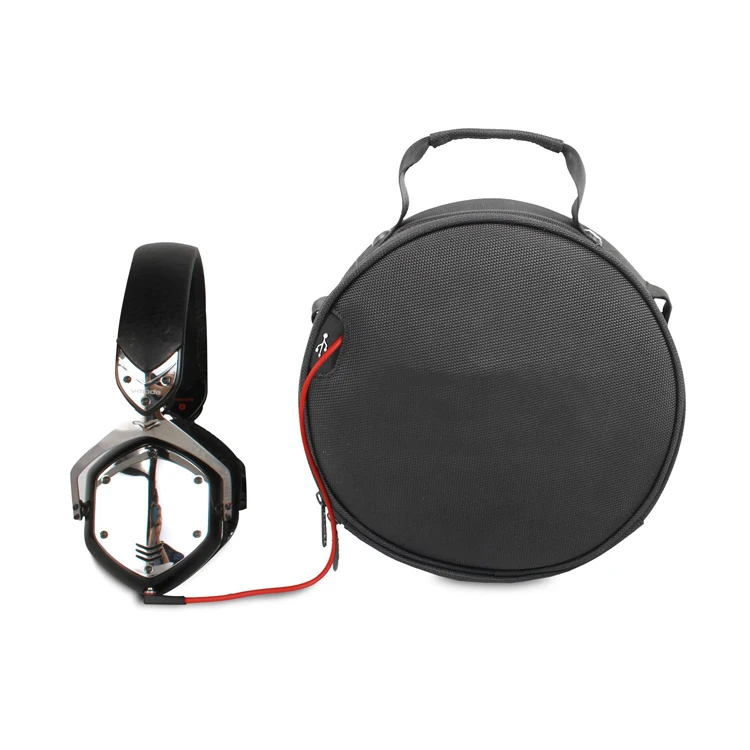 Round Shape Ballistic Nylon Custom Headphone Bag for DJ Headphones