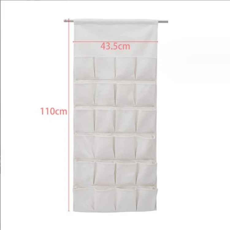 Custom Embroidered 24 Pockets Christmas Countdown Advent Calendar Sublimation Blank Hanging Canvas Wall Storage Organizer Bag