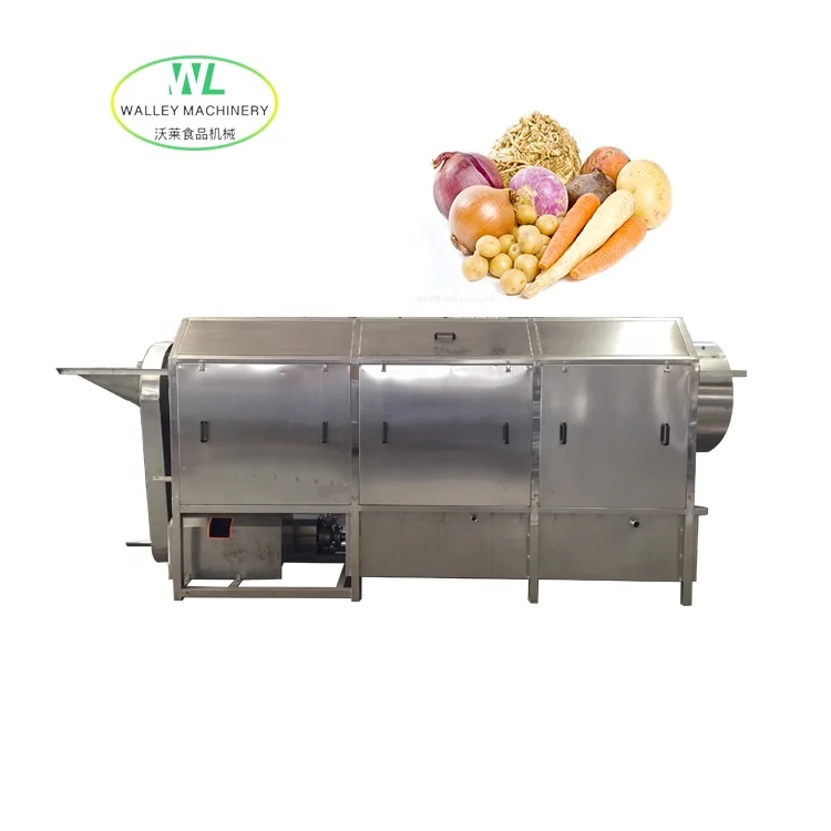 Hotsale Industrial Factory Price Onion Rotary Drum Washer/ Taro Rotary Washing Machine/ Potato Rotary Cleaning Machine