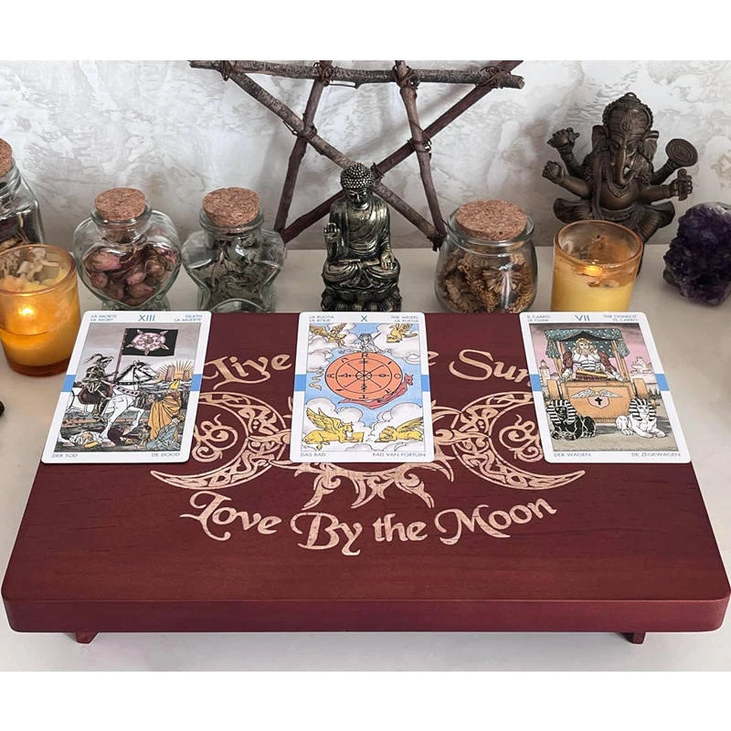 Алтарь для медитации маленький алтарь деревянный ведьмы Wiccan Alter Table буддийская святыня