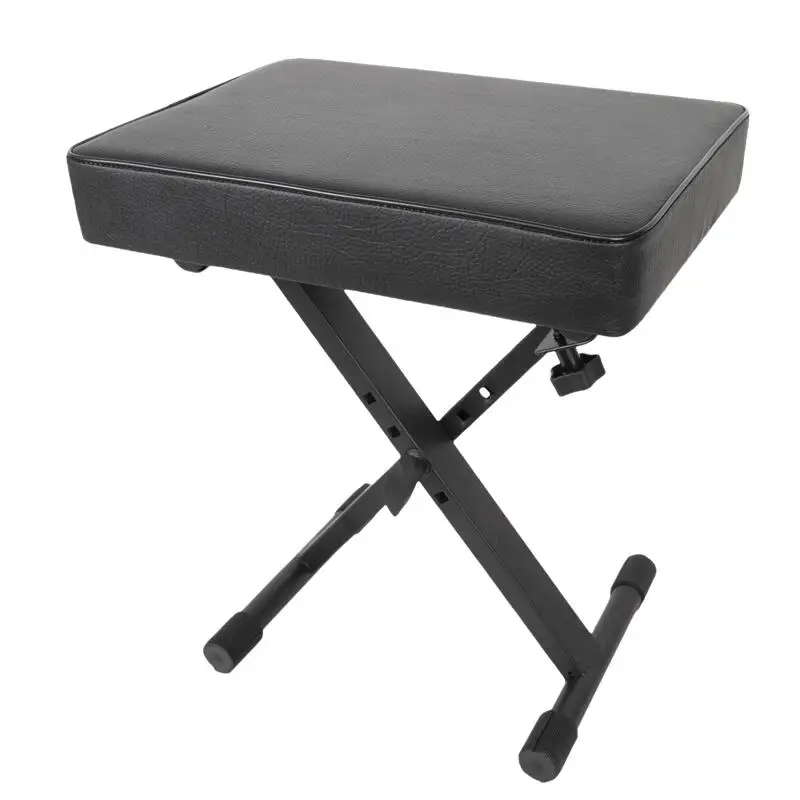 Customized Wholesale X-Style Foldable  Adjustable Electronic Piano Stool Bench