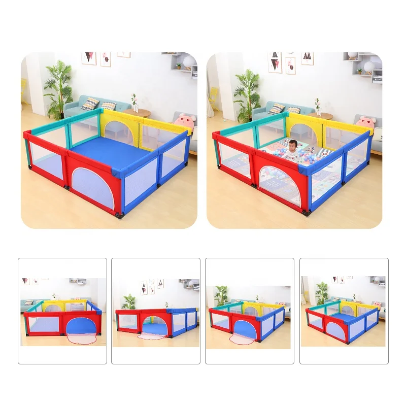 Kids Furniture Playpen For Children Dry Ball Pool Swimming Pool Safety Barriers Babys Playground Ball Park For 0-6 Years
