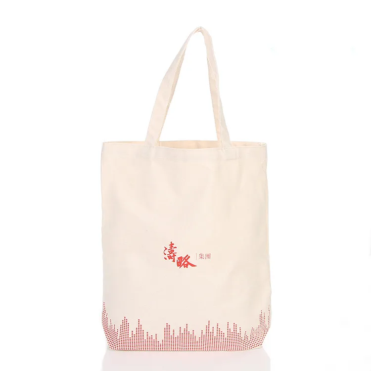 Advertising Custom Reusable Organic Cotton Canvas Promotional Shopping Tote Bags With Custom Logo Printed