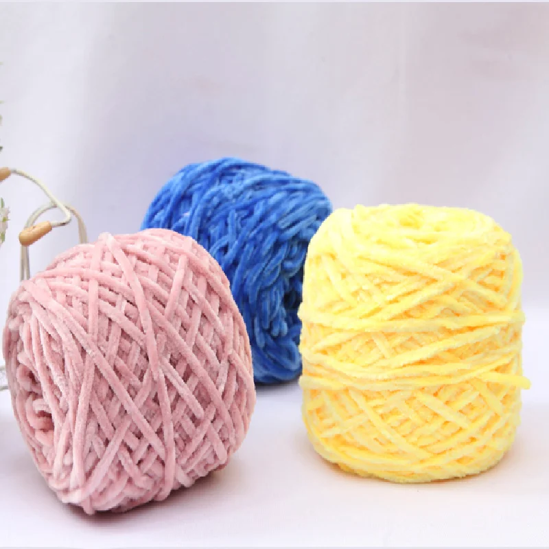 RongMeiXuan BALL VELVET YARN 100g- SOFT PROTEIN YARN SILK FOR BABY CROCHET KNITTING COTTON