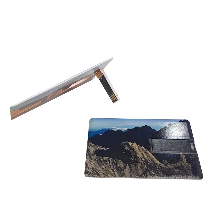 Factory Customized Personal Printing  Big Memory Business Card USB 4gb Promotional Custom Credit Card USB Flash Drive