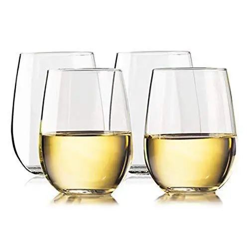 10 oz 16oz Wholesale Bpa Free Drinking Stemless pet Tritan shot whiskey plastic wine glass