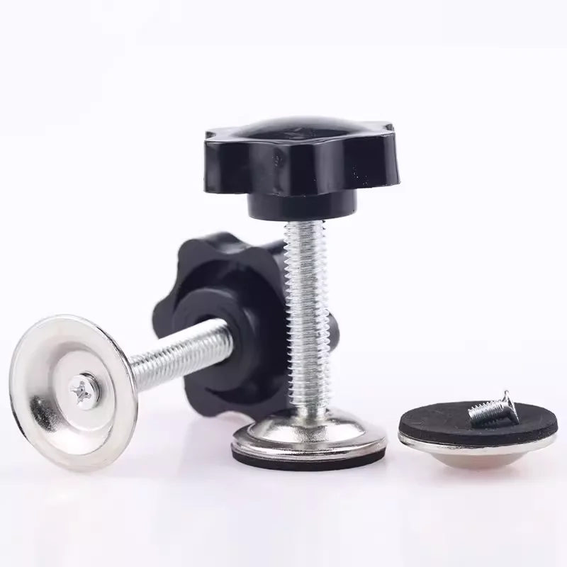 M5 M6 M8 M10 Male Thread Plastic Clamping Screw Internal Thread Hand Tighten Clamping Star Shaped Screw Knob Grip Handle Black