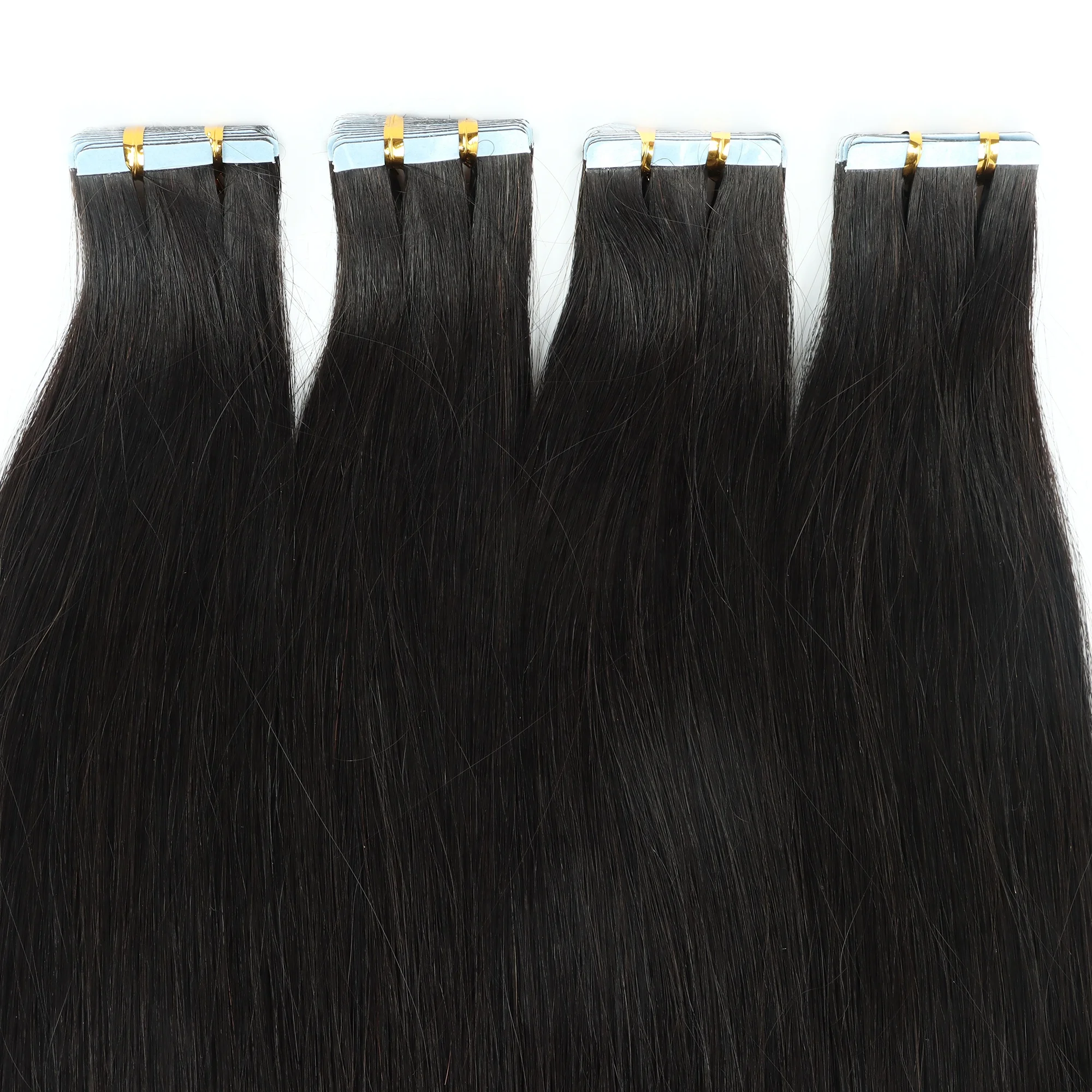 12A Grade European Tape Ins Raw Unprocessed Super Double Drawn Virgin Remy 100Human Hair Tape In Hair Extension