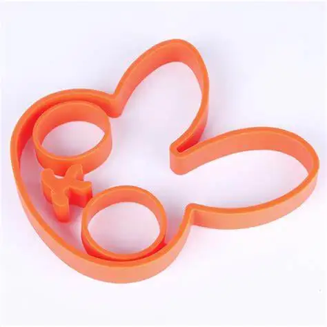 
Creative Design Rabbit Shaped Heat Resistant Soft Omelette Silicone Egg Maker 
