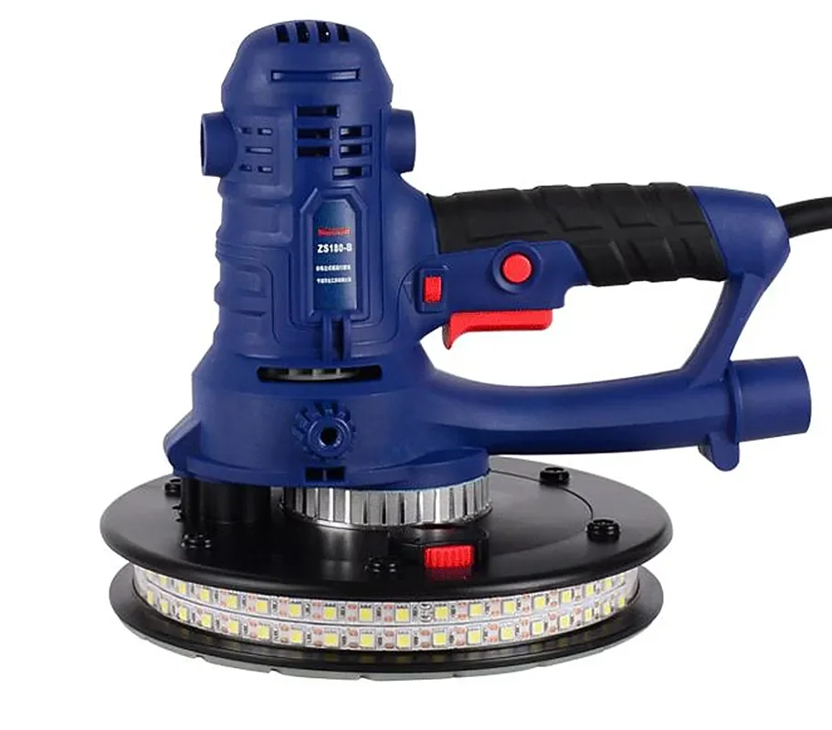 Drywall Sander, Handheld Electric Drywall Sander with Vacuum Attachment and Variable Speed, Sheetrock Sander Machine