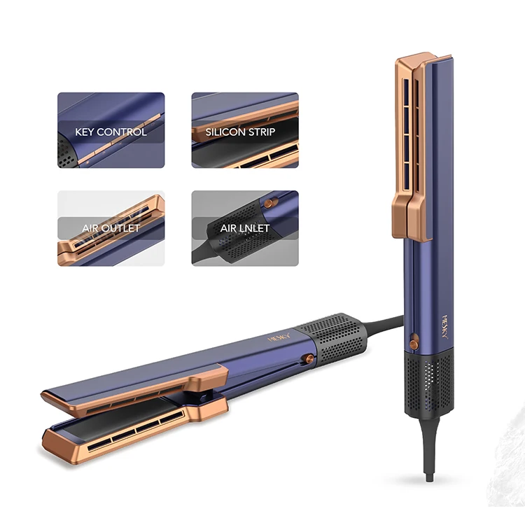 Mesky Hair Straightener New design Hot selling Ionic Flat Iron LCD Wide panel straightener OEM Customize Straightener