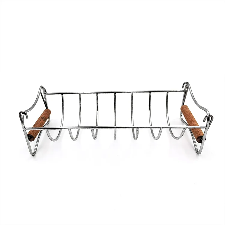 BBQ Rib Racks for Grilling and Smoking,Rib Racks for Big Green Egg, Turkey Roaster Rack.