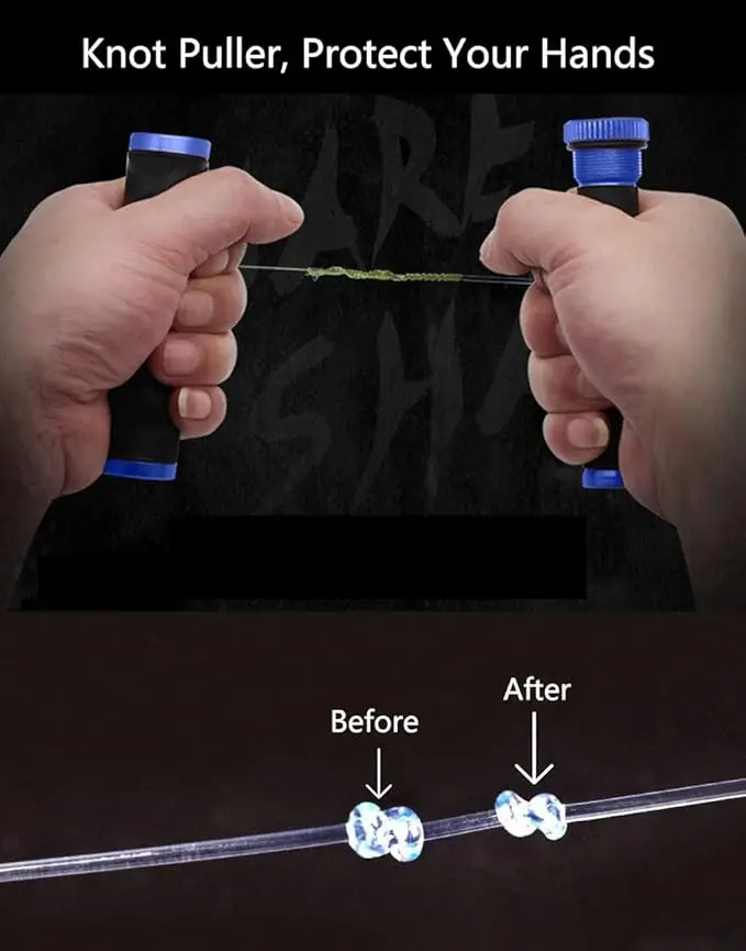 FG GT Knot Assist Line Puller PE Fishing Accessories Pulling Rod Hanging Bottom Fishing Line Spooling Pull Drag Tool