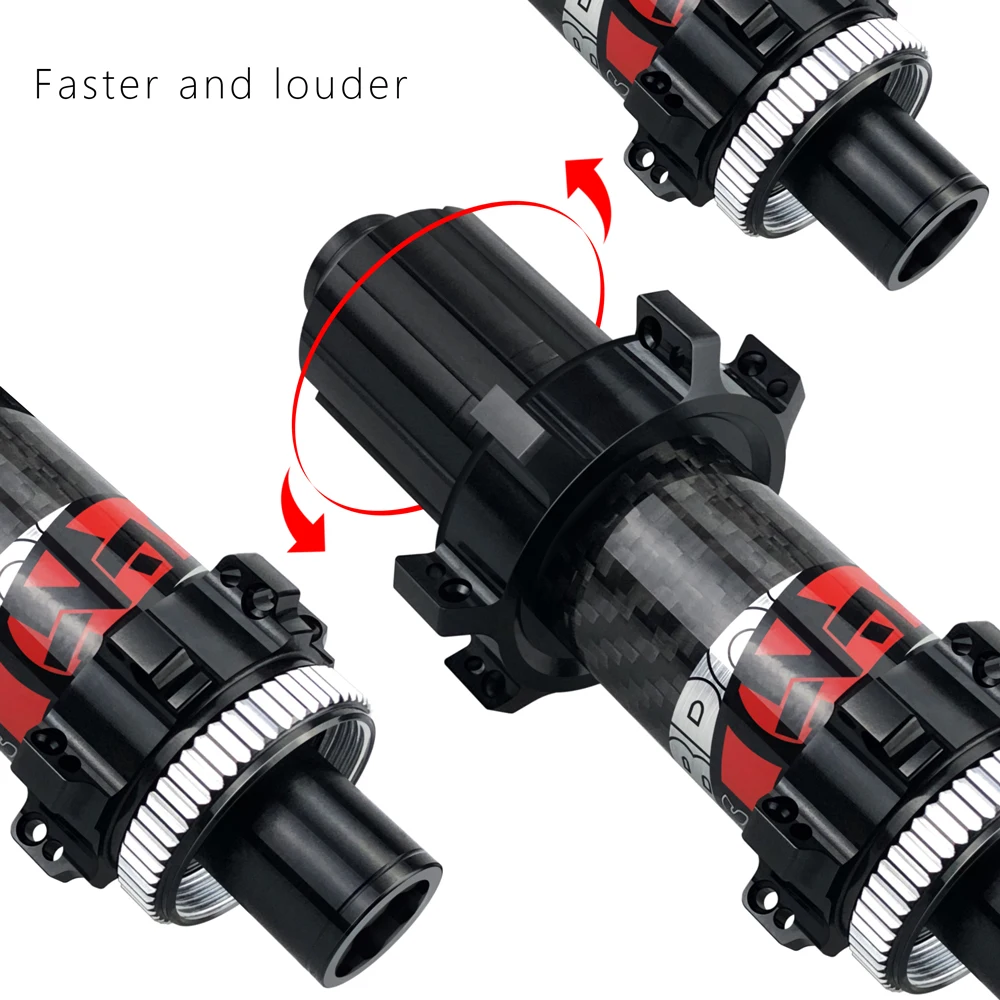 8 9 10 11 12 13S Sealed Bearing Carbon Fiber 32H Straight-pull Mountain Bike Bicycle Hubs for MTB Wheelsets