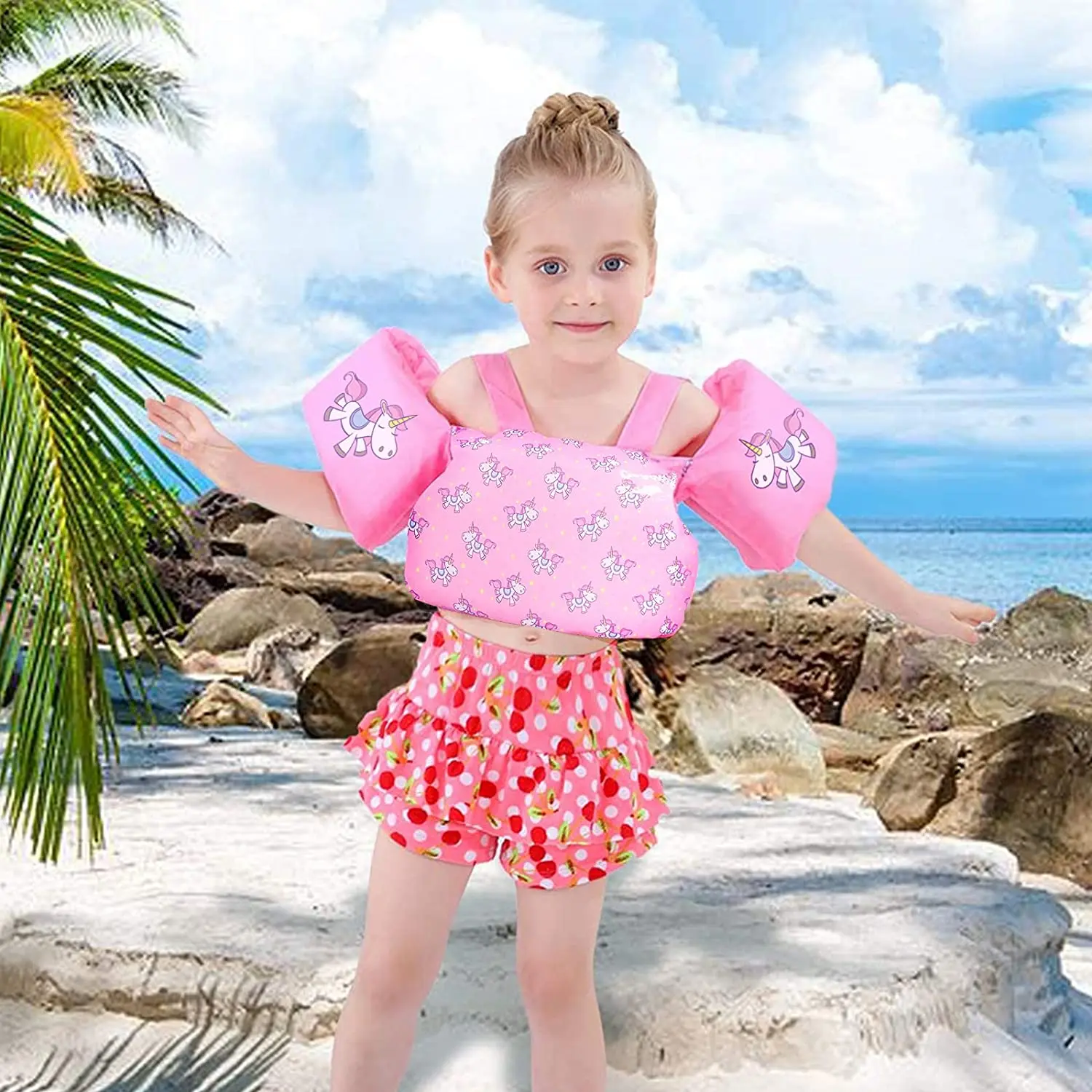 1004 WELLPATH Kids paddle jumper arm buoyancy aid foam swimming adult life jacket kids kayak life jacket