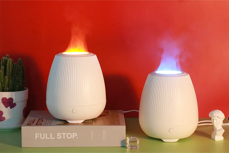 Hot Selling 200ml Flame Air Aroma Diffuser Humidifier Aromatherapy Essential Oil Dispenser for Home Use 1 Year Warranty