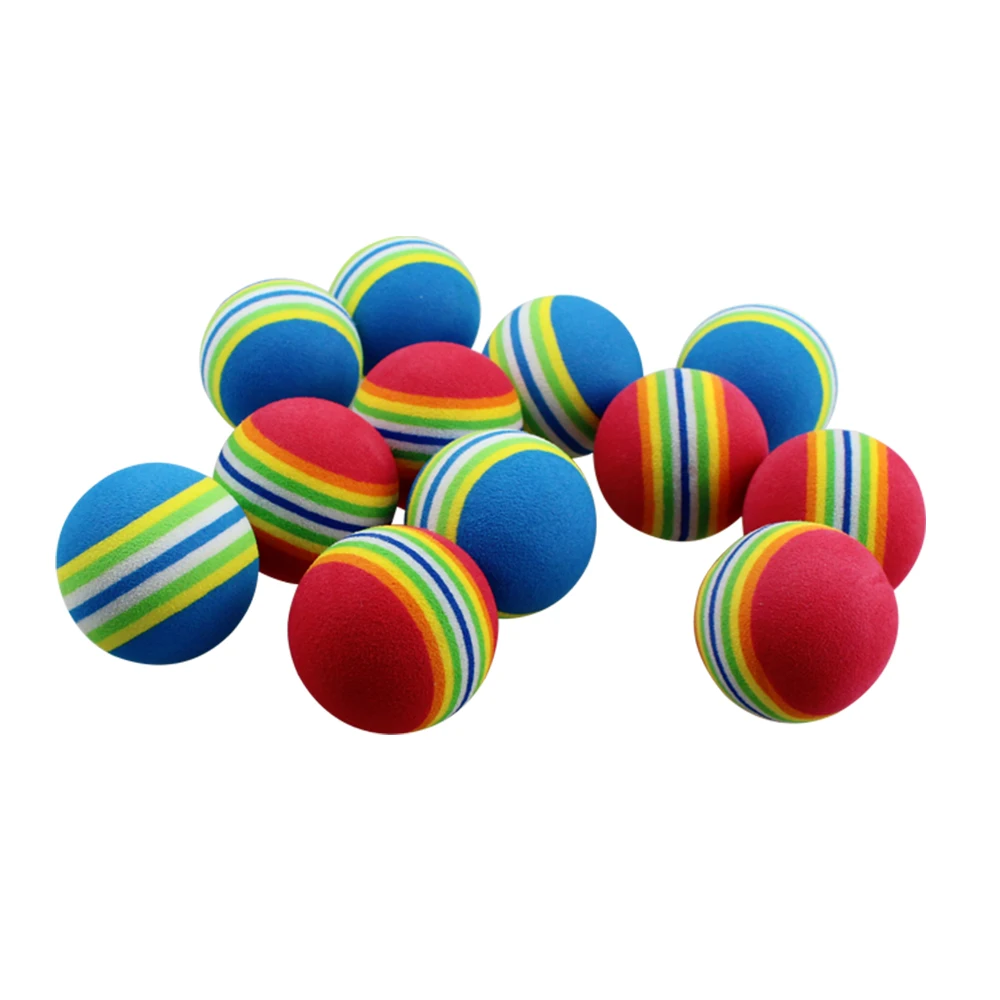 Wholesales EVA Foam Golf Balls Bulk Rainbow Color Sponge Swing Training Golf Ball